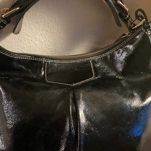 Dooney and Bourke Patent Leather Hobo - Picture 4 of 10